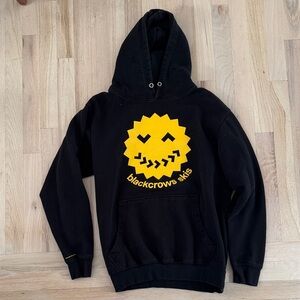 Blackcrows Skis Hoodie Sweatshirt Black/Yellow, Small